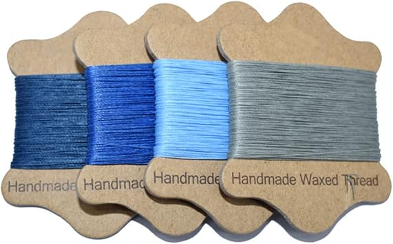Sewing Thread Wax 0.45mm Round Waxed Thread for Embroidery 6 Colors Set
