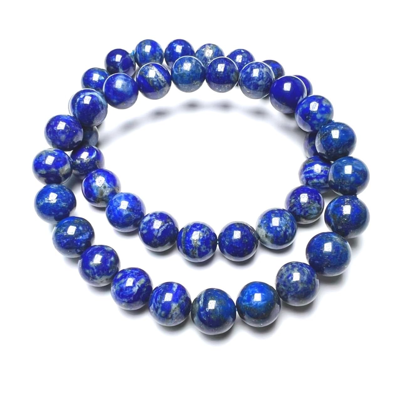 Amazon | [STONEBIKA] 天然 ラピスラズリ 9mm ブレスレット1本