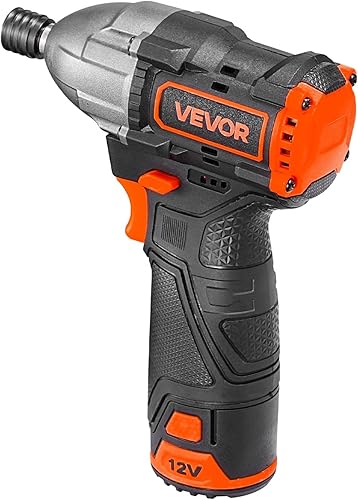 Miniatura 9 de VEVOR Destornillador de impacto, 14 pulgadas, velocidad máxima de 3000 RPM, motor sin escobillas de 12 V, kit de destornillador de impacto eléctrico