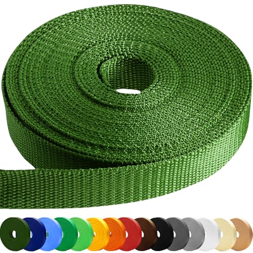 Image of TECEUM 3 /4 inch & 5 /8 inch & 1 inch & 1.5 inch & 2 inch Webbing - 10 25 50 Yards - 40+ Colors - Heavy Duty 1 Inch 1.5 Inch 2 Inch Backpack Straps - Webbing for Outdoors Indoors Crafting DIY