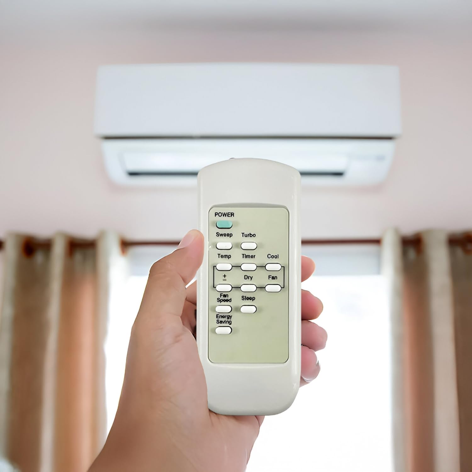 HICLE AC Remote Control for Carrier Split & Window Air Conditioners | Compatible with AC-49 Model - No Setup Required - Ergonomic Design 3