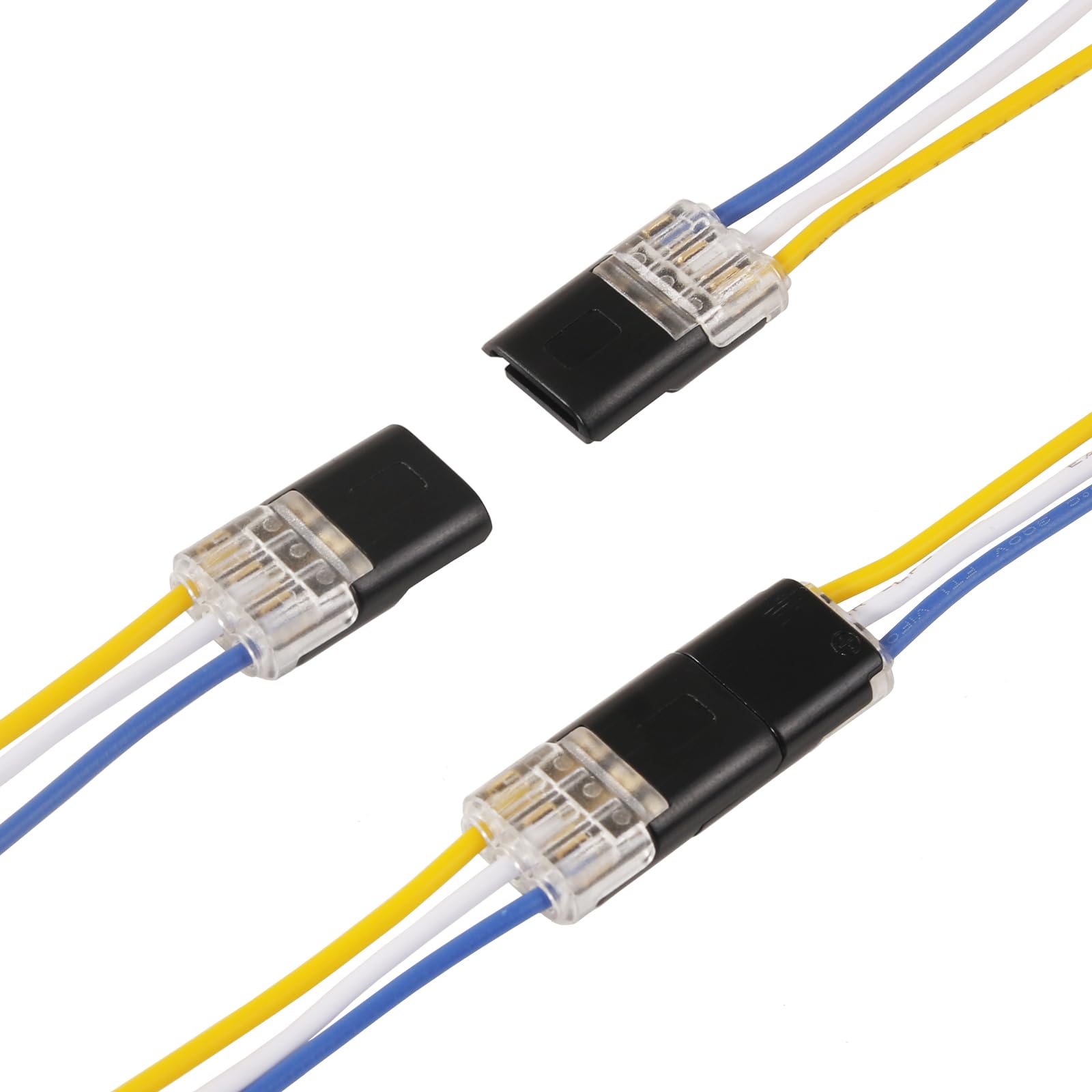 Brightfour Pluggable Low Voltage Wire Connectors, No