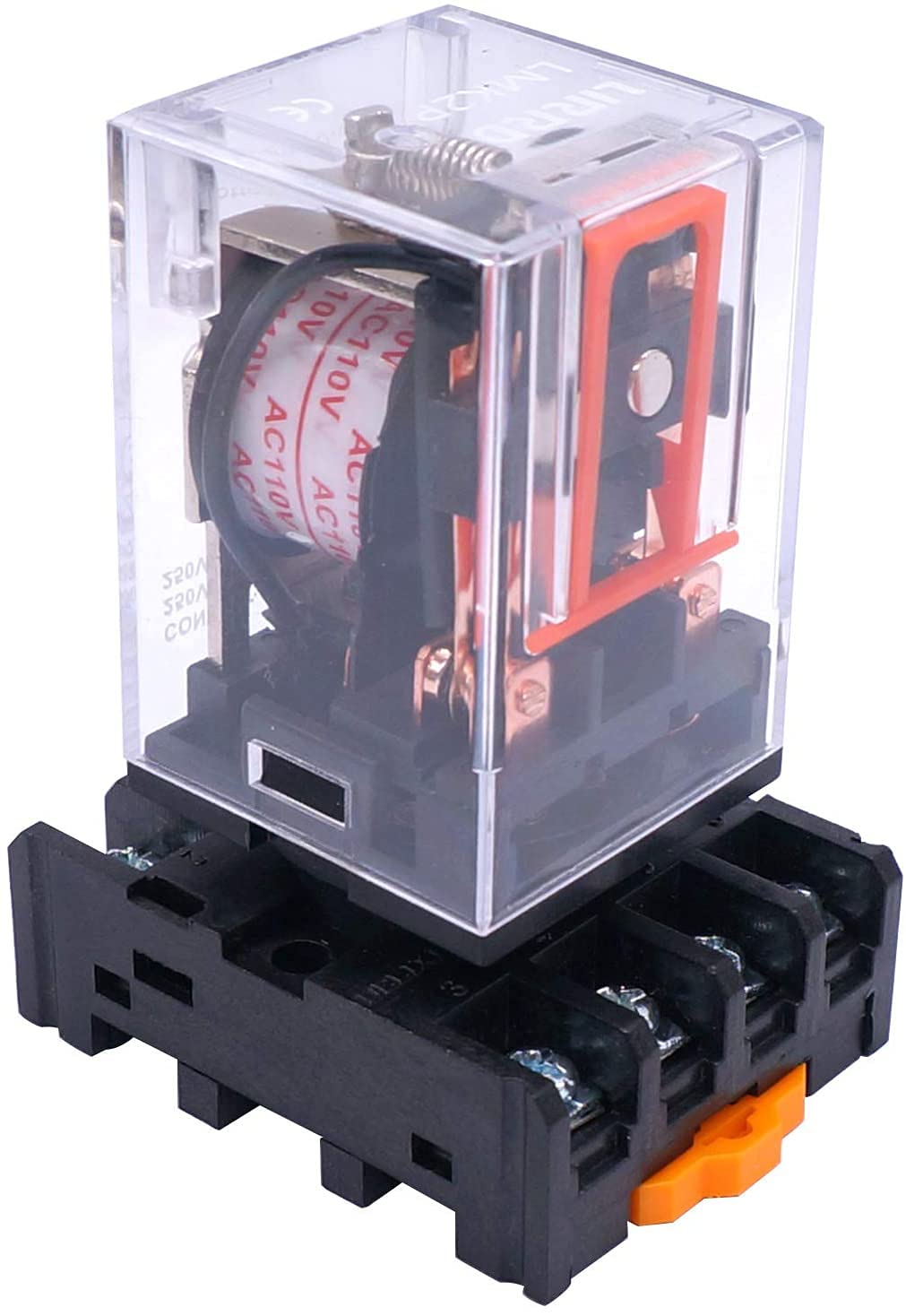 Relais de puissance DPDT 8 broches AC 110V avec embase pour circuit