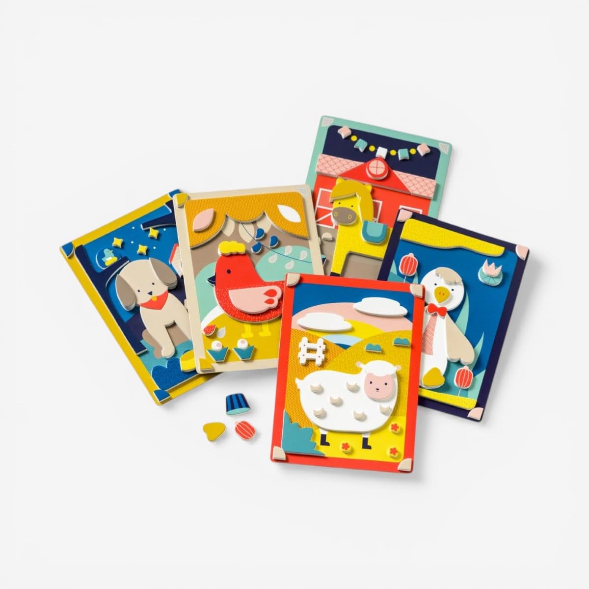 oxybul | Atelier mosaïques en Mousse Animaux de la Ferme 3-6 Ans