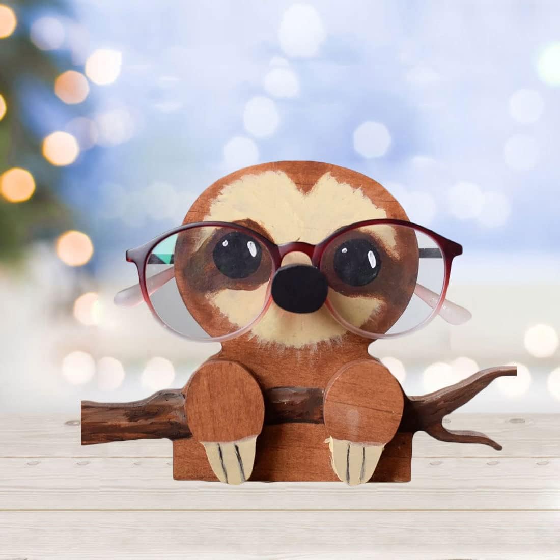 LANMOU Infantil Soporte para Anteojos Soportes de exhibición de Madera para anteojos Lindo Titular de anteojos para Escritorio Soporte para Gafas de Animal para Niño Mujer Hombres Novedad Regalo