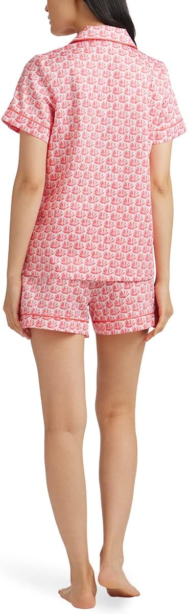 BedHead - Stretch Short Sleeve Shorty PJ Set - Seashells - Small - Image 3