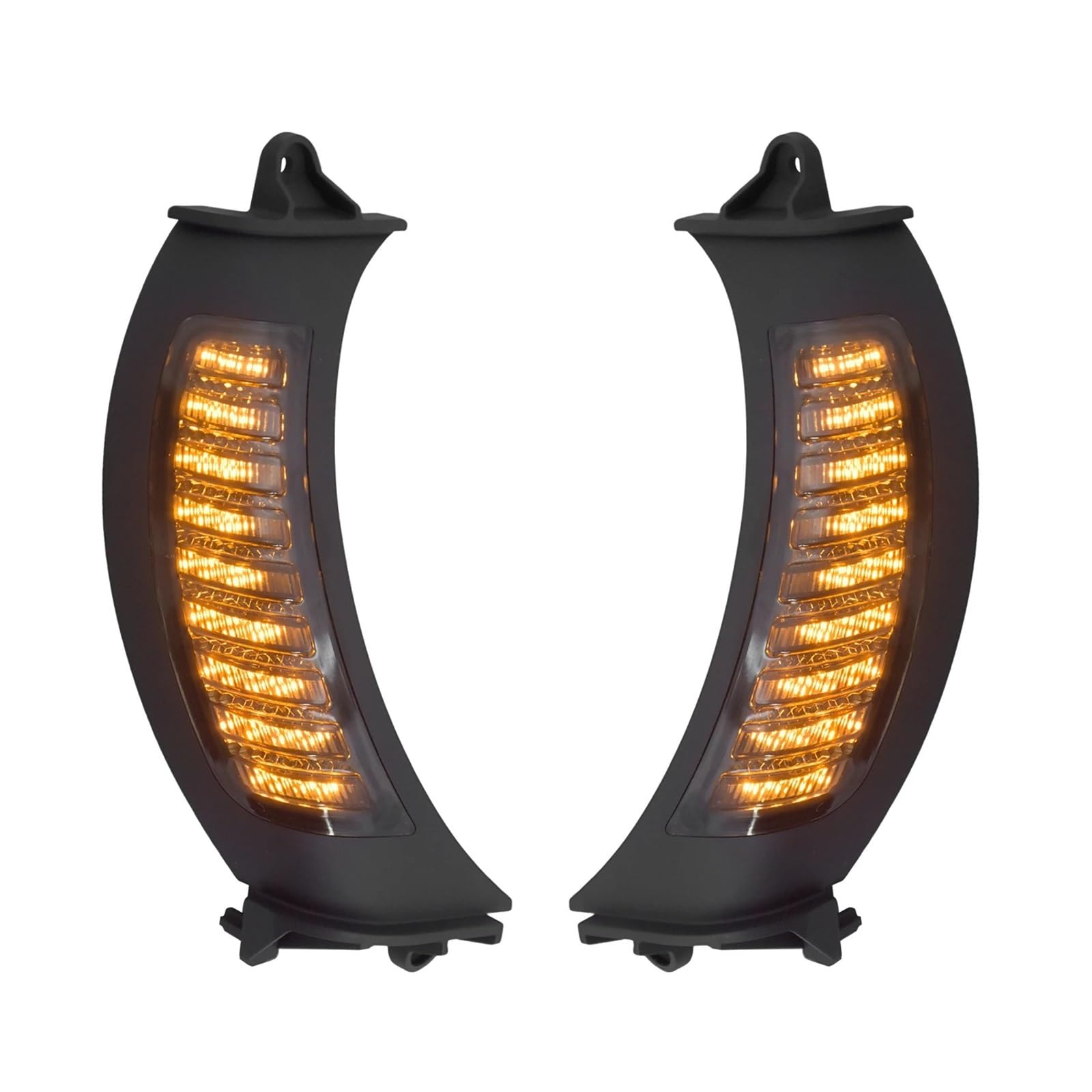 ZHANGTONG Intermitentes para Moto, Indicador de señal de Giro Lateral Delantero para Motocicleta, Luces de Marcha para Ha&rley para Touring Road para Glide FLTRX 2014-Late