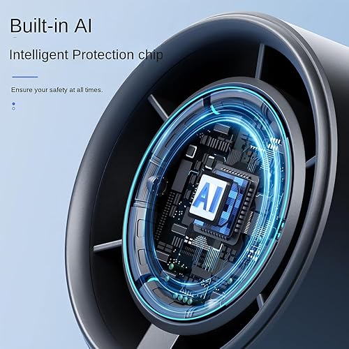 Miniatura 2 de Mini ventilador portátil de mano con espejo, USB recargable, ventilador de refrigeración personal silencioso de 3 velocidades, ligero y compacto