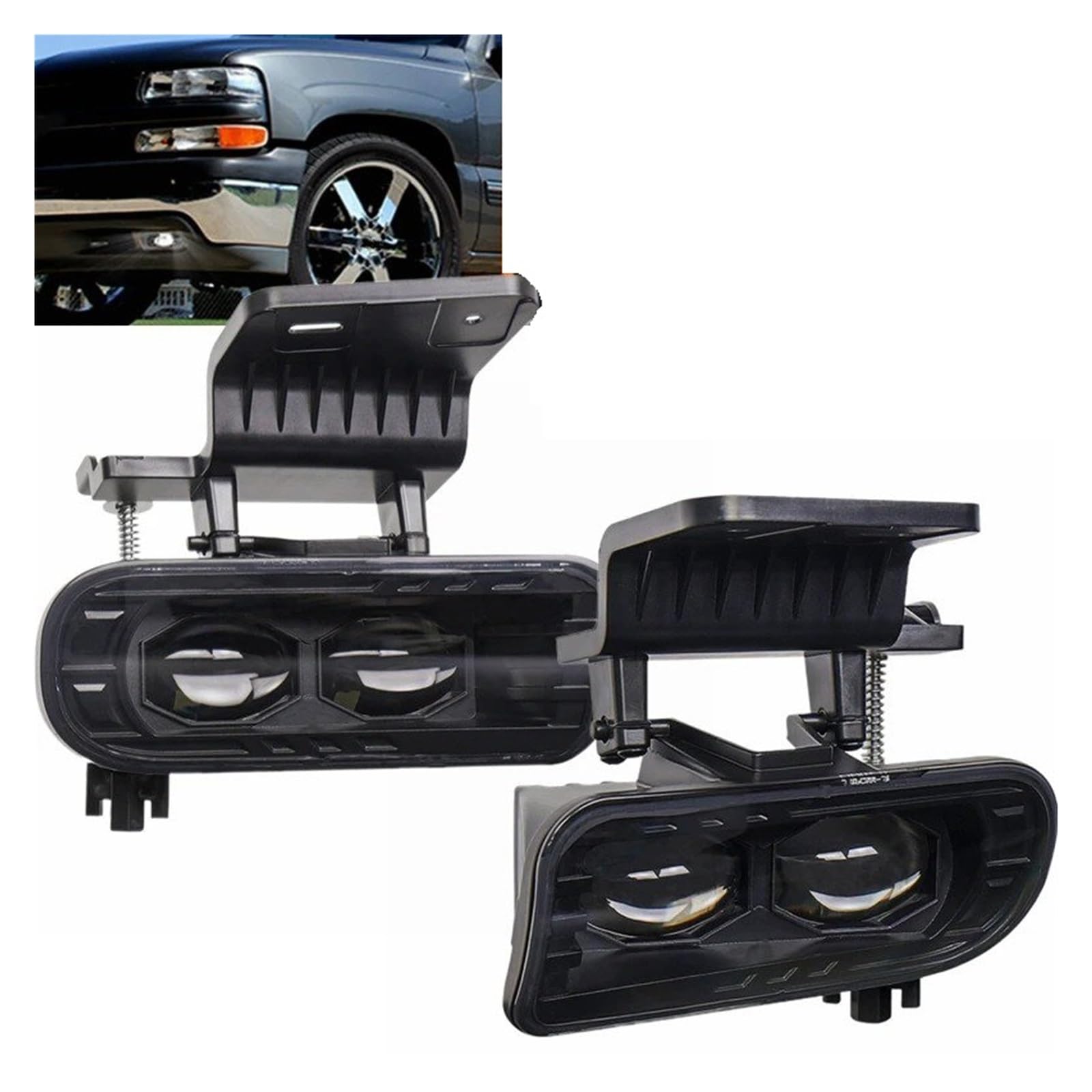 Fari Anteriori Per Chevrolet Per Silverado Per Suburban Per Tahoe 1999-2006 Fari Fendinebbia A Automatici Paraurti Sinistro E Destro Luci Di Guida Fanale Proiettore