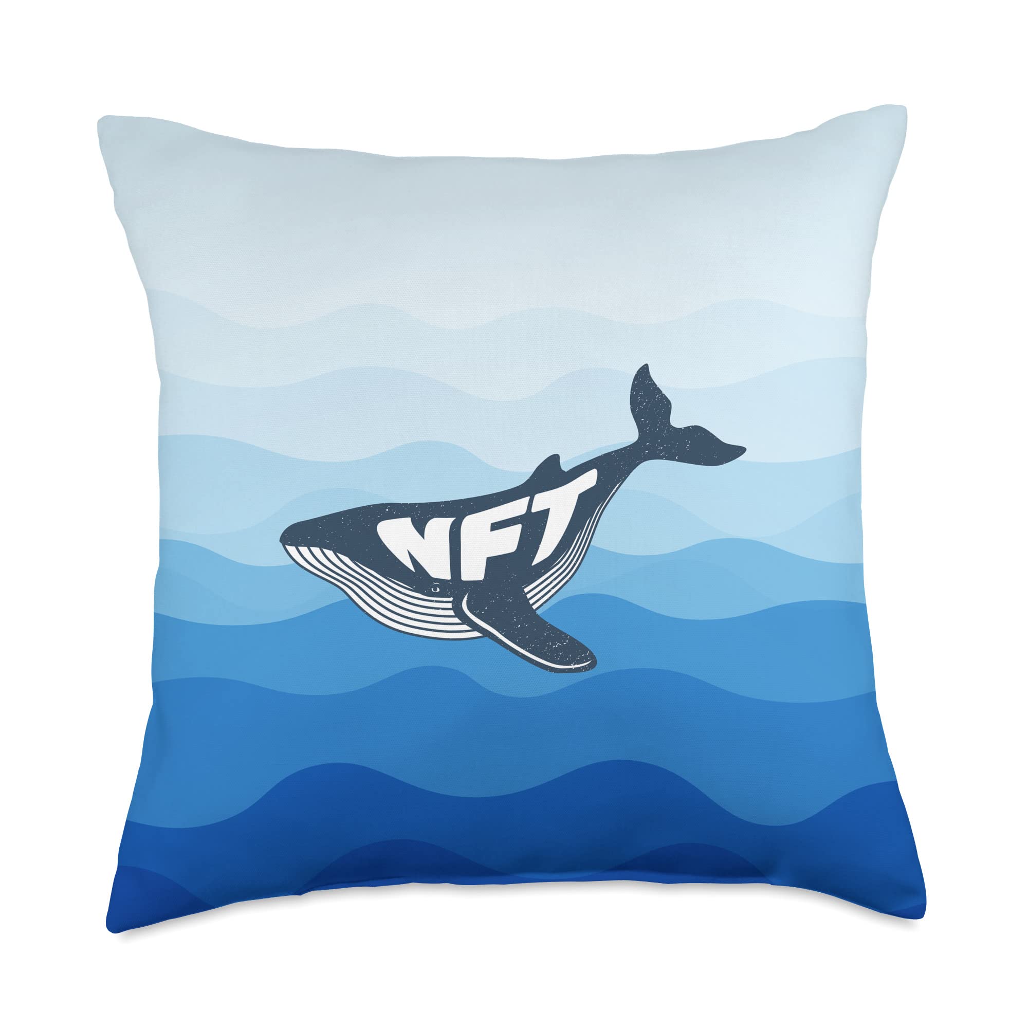 Amazon.com: Whale NFT Crypto Art, Cryptocurrency Blockchain Throw Pillow :  Home & Kitchen
