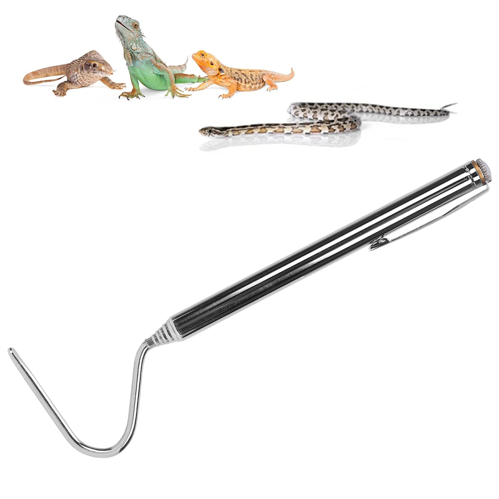 Attrape-serpents, Pinces à Serpents Robustes, Outil de Capture de Reptiles, Pince à Mâchoires Larges pour Reptiles à Long Manche, équipement de Capture de Reptiles pour Attraper la Manipulation Grabbe