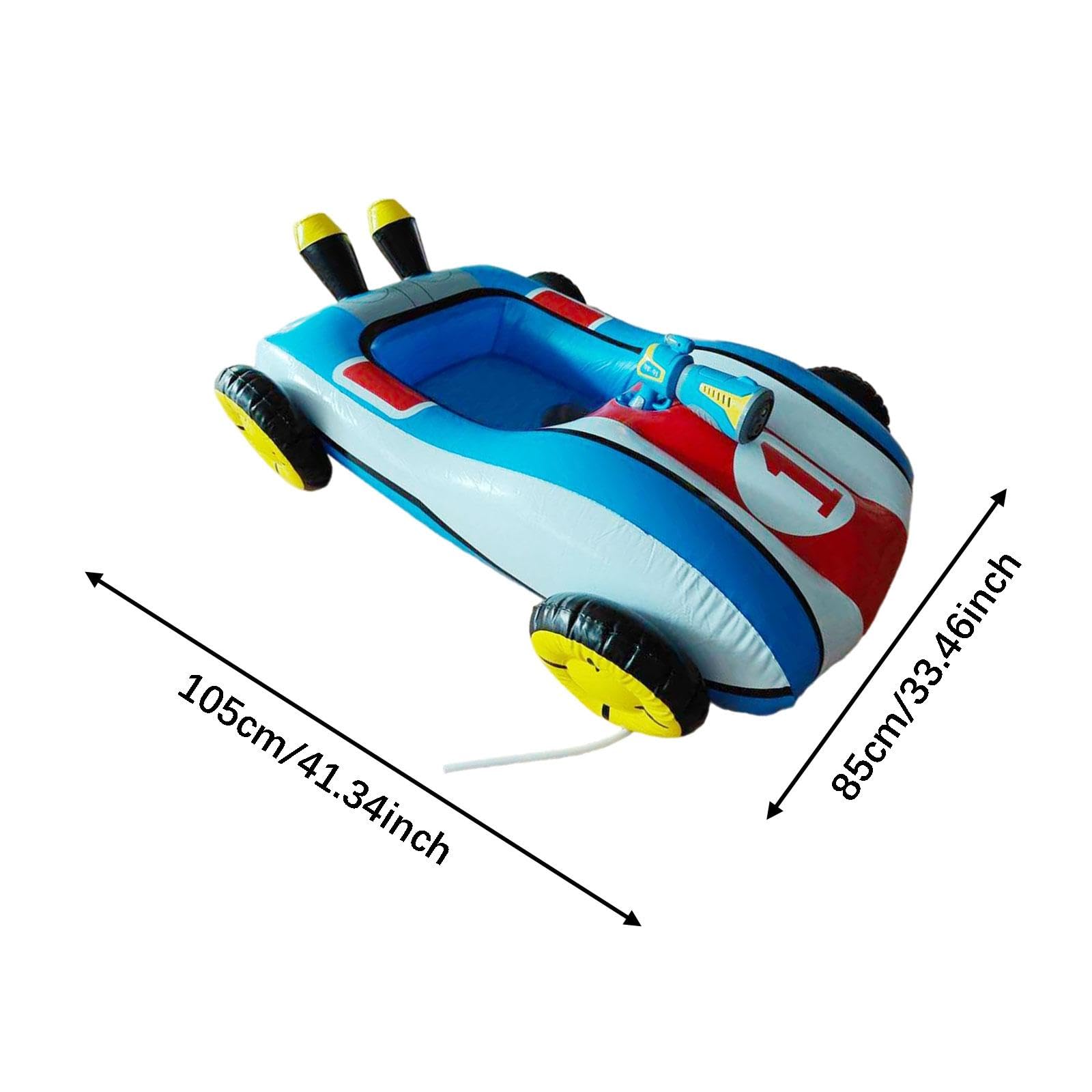 Bouée de Piscine Créative En Forme de Voiture de Course pour Enfants, Idéale pour Les Fêtes et Les Jouets D'été.