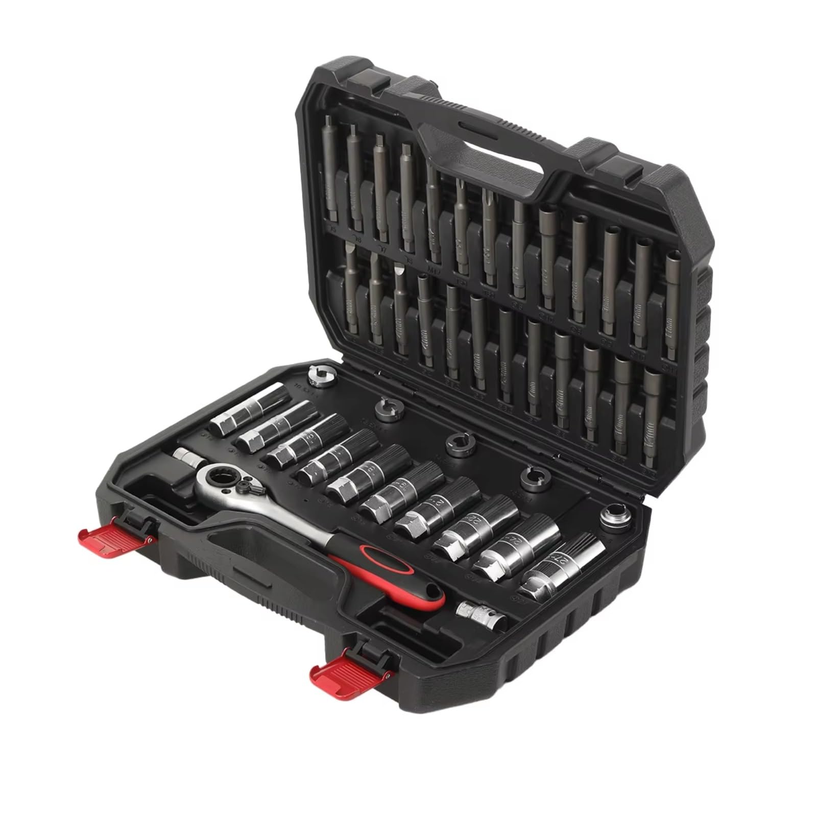 Maletín herramientas multiusos 43 Piezas Herramienta Desmontaje Amortiguador Juego Herramientas Puntal Choque Llave De 43 Piezas Herramienta Automática De Extracción De Amortiguador