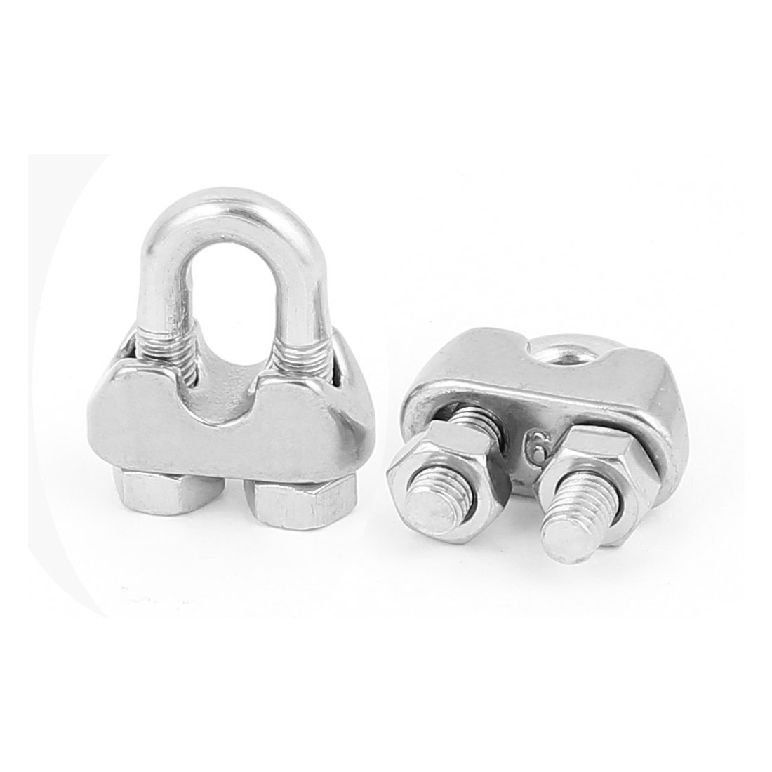 Aexit Clip per cavo a morsetto Sella in acciaio inox M6 20 pezzi per cavo metallico (254f76102e81b67b8b56d5be16b586a0)