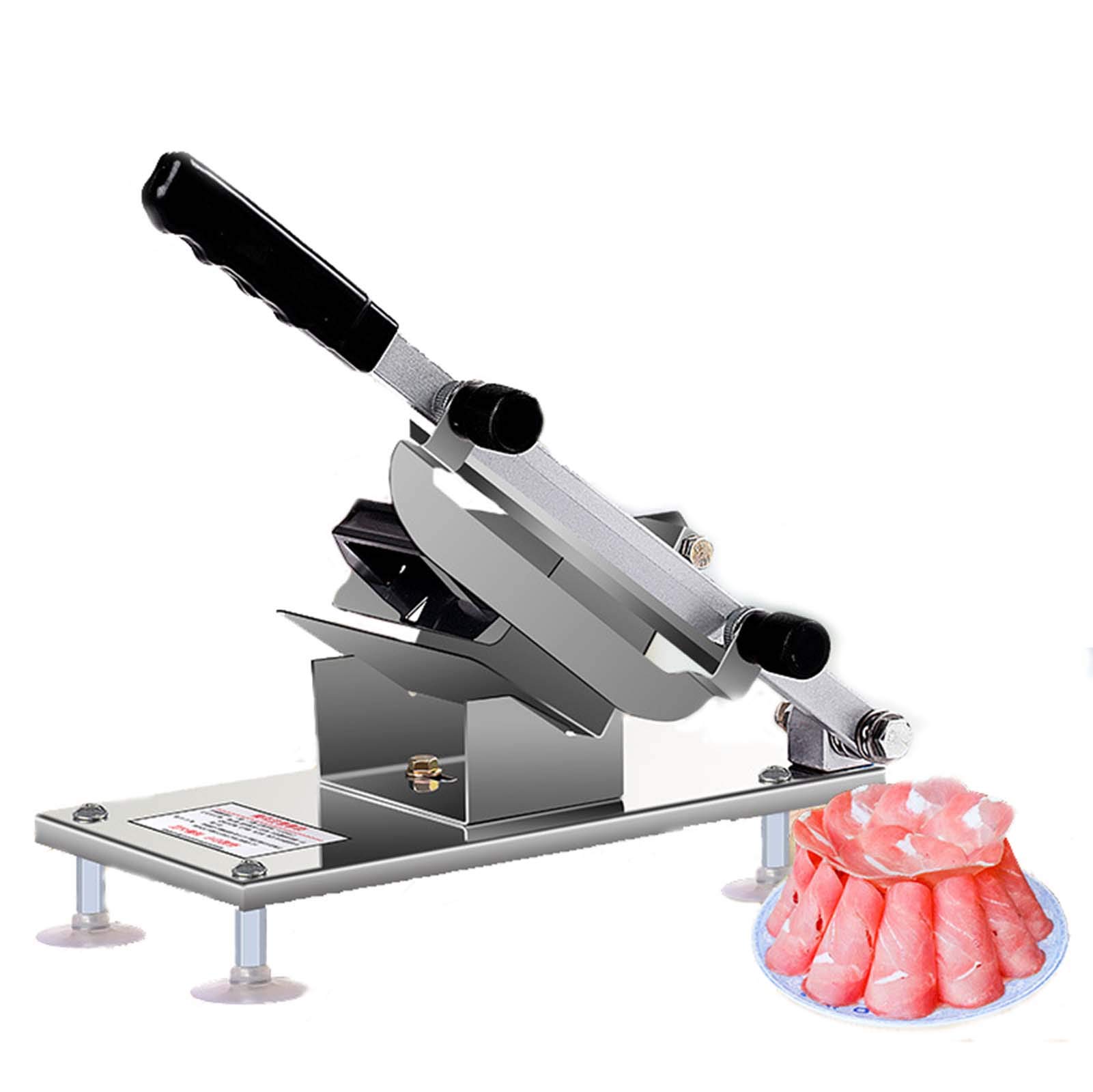GTHTUHFD Frozen Meat Slicer Manual Frozen Meat Slicer Hand Meat Slicing Machine Stainless Steel Beef Mutton Roll Meat Slicer Cutters