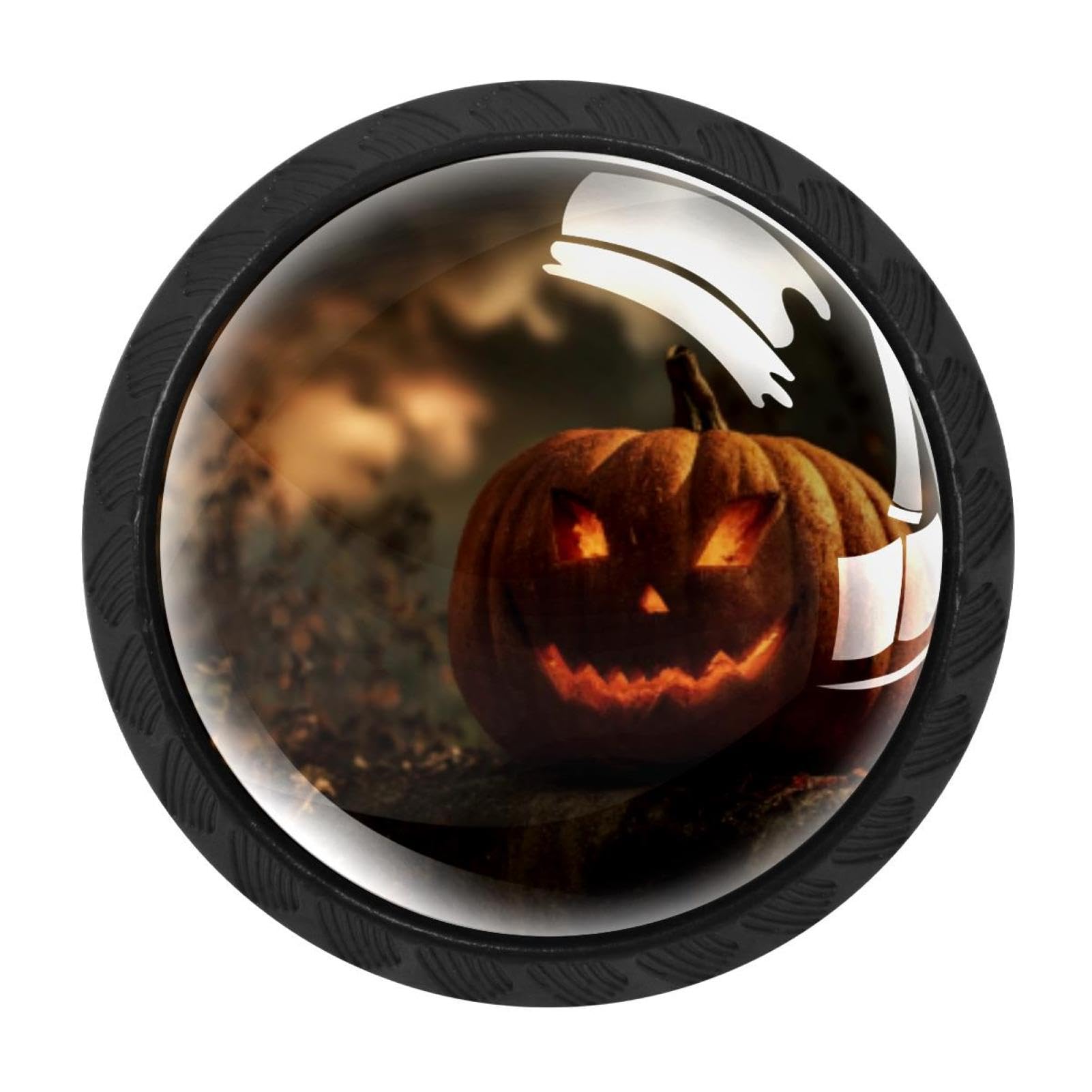 CHENZZZZ 4 Pieces Kitchen Cabinet Knobs Pumpkin Helloween Drawer Knobs Dresser Knobs Drawer Pulls Door Knobs Dresser Drawer Handles Knobs for Dresser Drawers