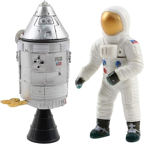 Miniatura 7 de Vokodo Space Toys - Kit de construcción de estación en 4 cápsulas de luna para niños, rompecabezas 3D con cohete astronauta y lunar Lander Science