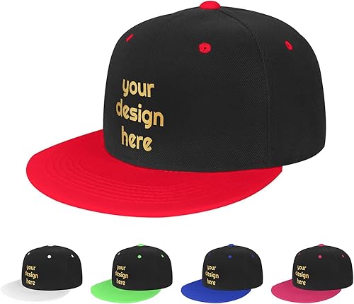 Woaiting Sombreros personalizados para hombres y mujeres, gorra personalizada para diseñar tu propio diseño de imagentextologotipo personalizado