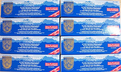 8 Tuben Alpenkräuter Emulsie 200
