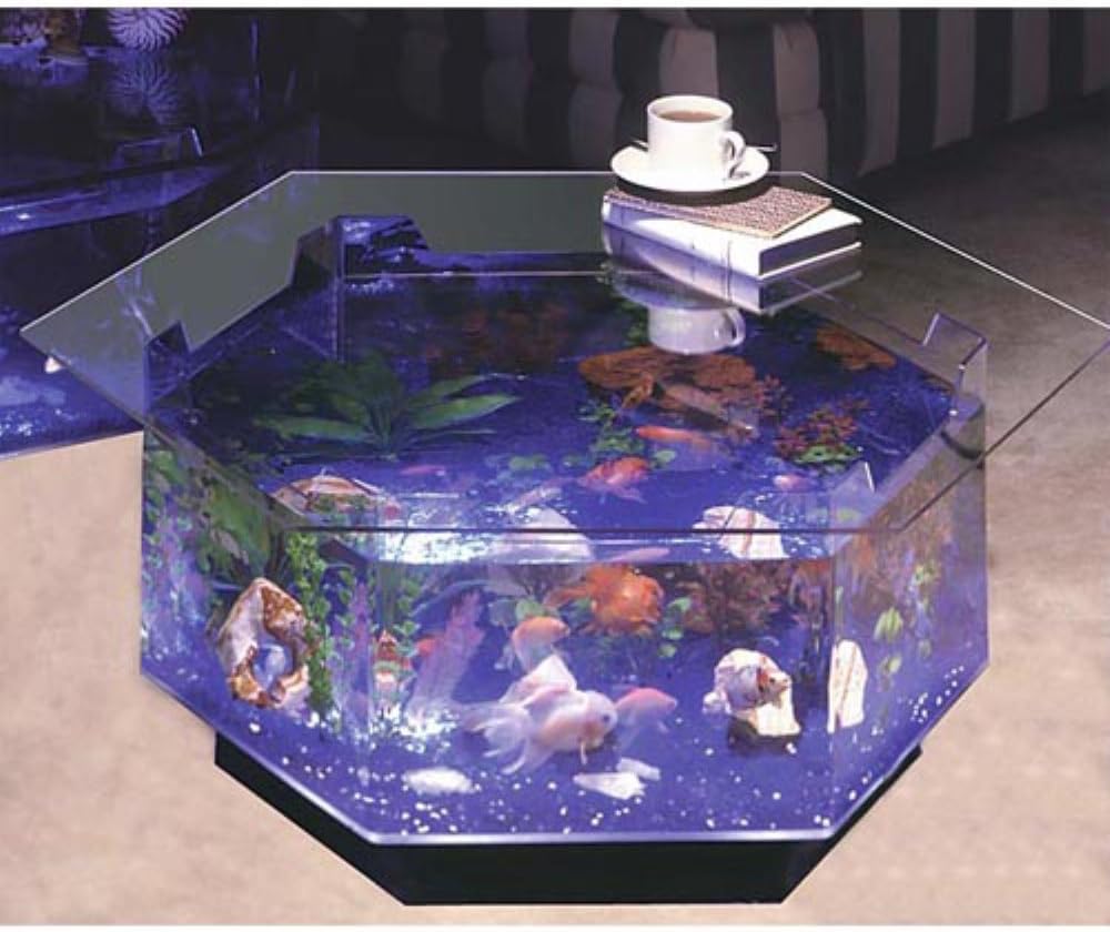 Aqua Octagon Coffee Table 40 Gallon Aquarium