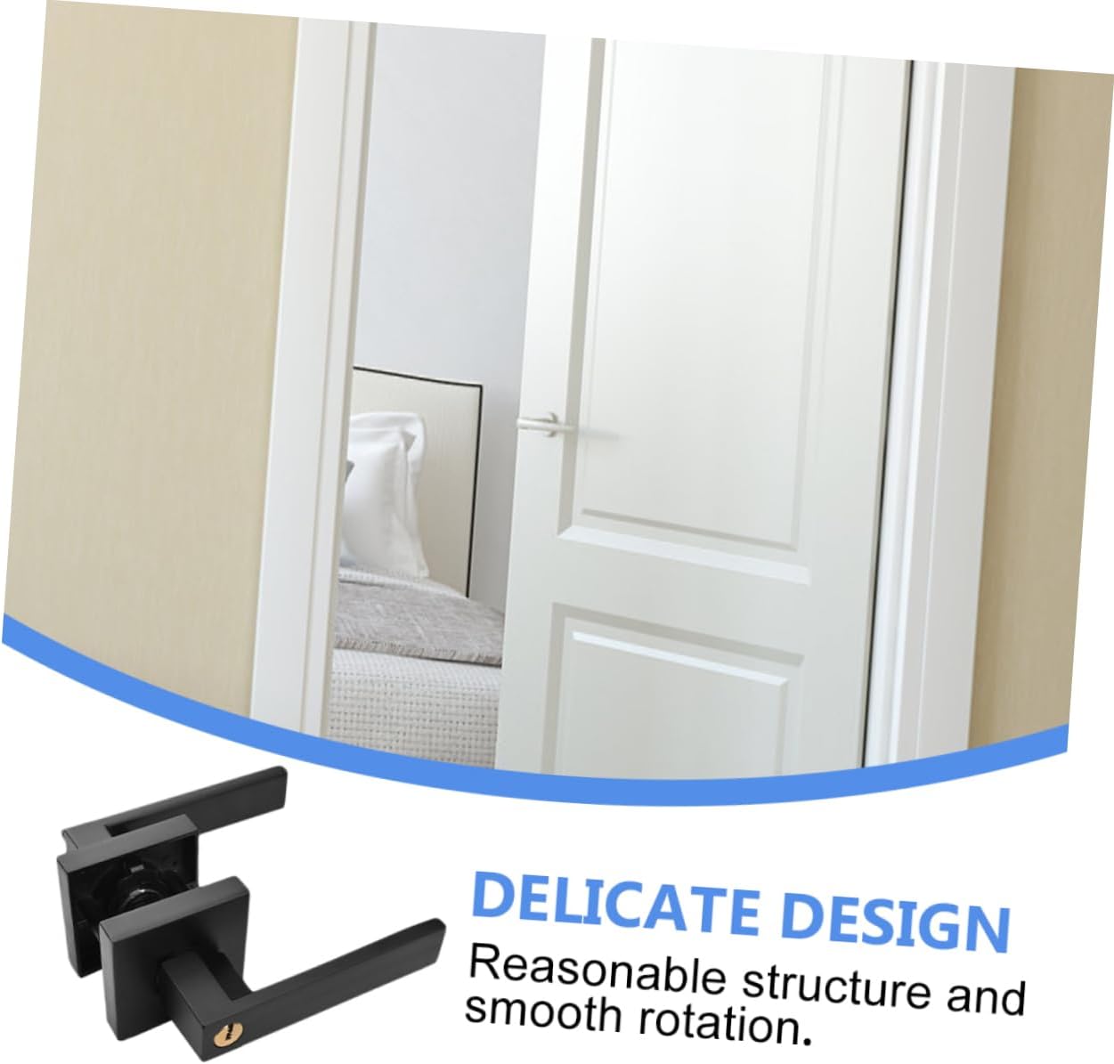 Aluminum Alloy Door Knob Lock Privacy Door Knob Easy to Use for Home Security