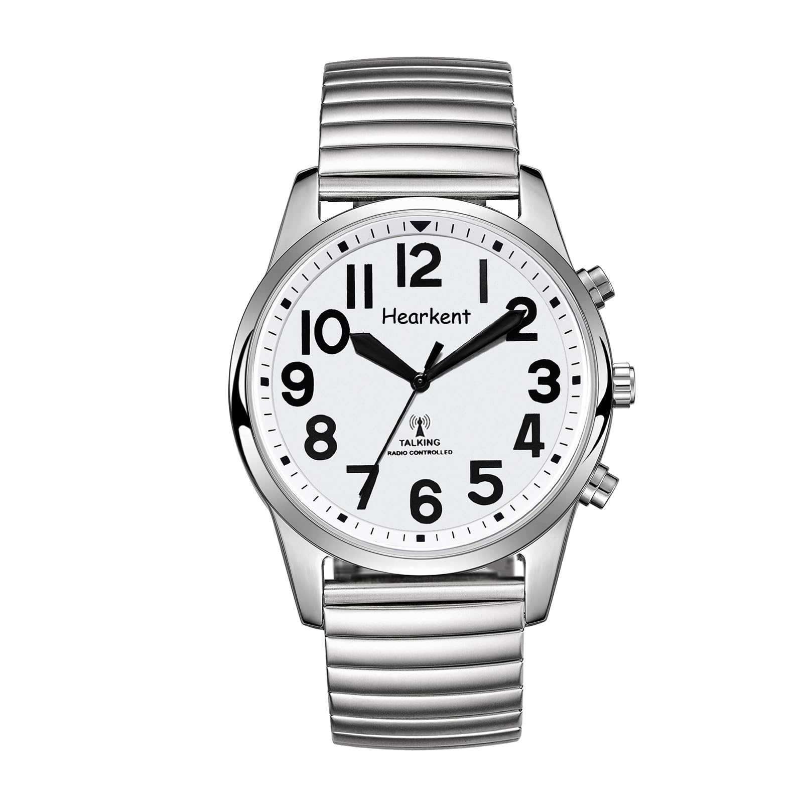 Hearkent Montre Parlante avec Chiffres Géants pour Malvoyants Française | Signal Réception Réglage Automatique l'heure et Date, Une Voix Forte et Claire, Des Chiffres Grands Chronométrage Précis
