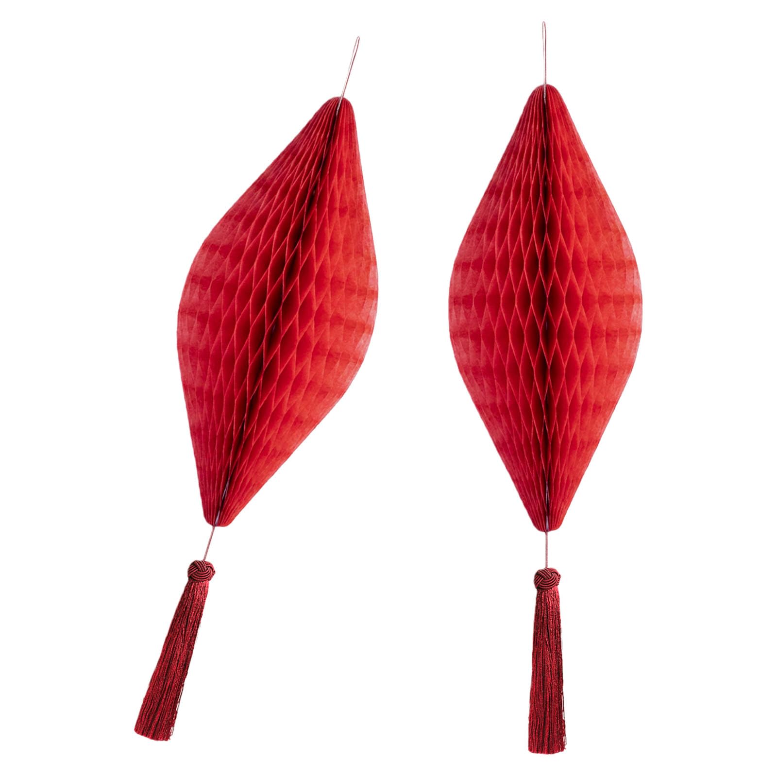 Festives Red Paper Honeys Comb Ball Lamp Hanging Decoration for Christmas Parties Easy to Installation Ornament Red Honeys Comb Lamp