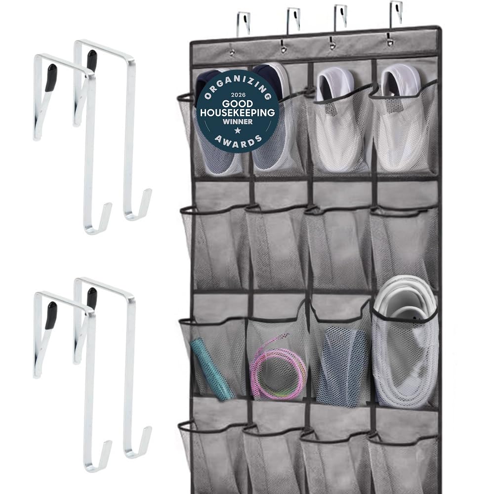 Gorilla Grip 24 Mesh Over-the-Door Shoe Organizer