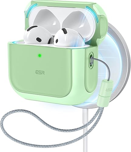 Miniatura 18 de ESR Funda para AirPods Pro 3, compatible con AirPods Pro de 3ª generación (2025), compatible con MagSafe, cubierta de protección completa contra