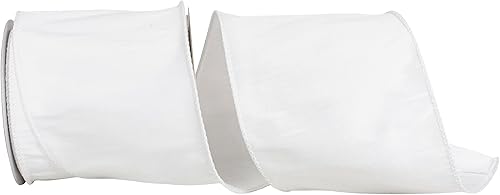 Miniatura 71 de Reliant Ribbon 92975W-056-10F Dupioni Supreme - Listón con borde de alambre, 4 pulgadas x 10 yardas, color menta