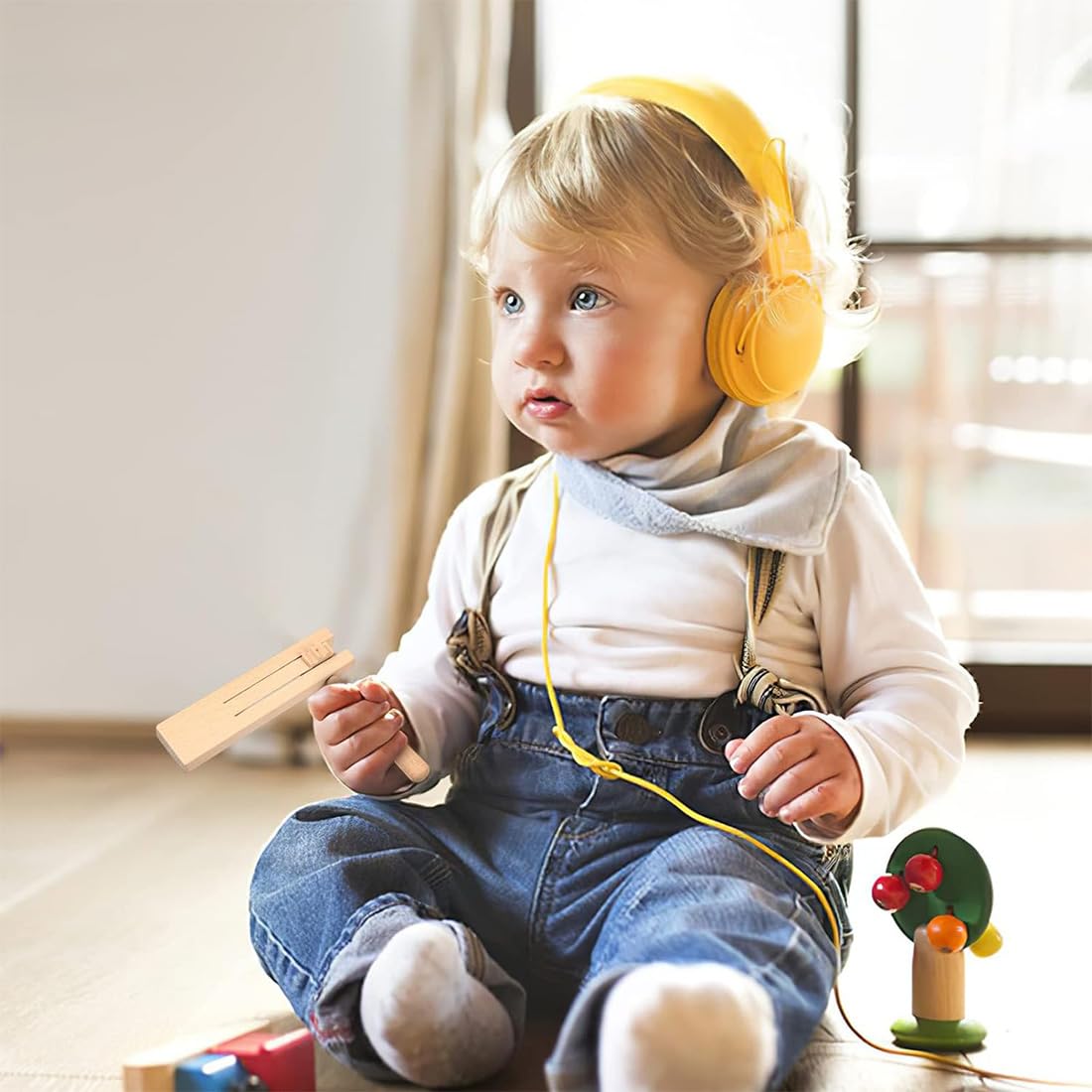 Rakiuty – Crécelle En Bois Pour Enfants – Instrument De Musique – Son Clair Et Fort – Simule Bruit De Sabots Et Chants D'oiseaux – Cadeau éducatif