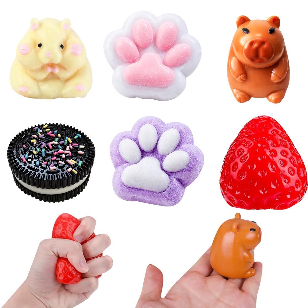 Squishy Fidget Toys, Squishy Sensory Toy Kit, Stress Relief Toy Ball Sensory Toys Relaxation And Stress Relief For Anxiety Relief, Office Birthday Gifts - 6pcs Halloween Vampire Cape â image 1