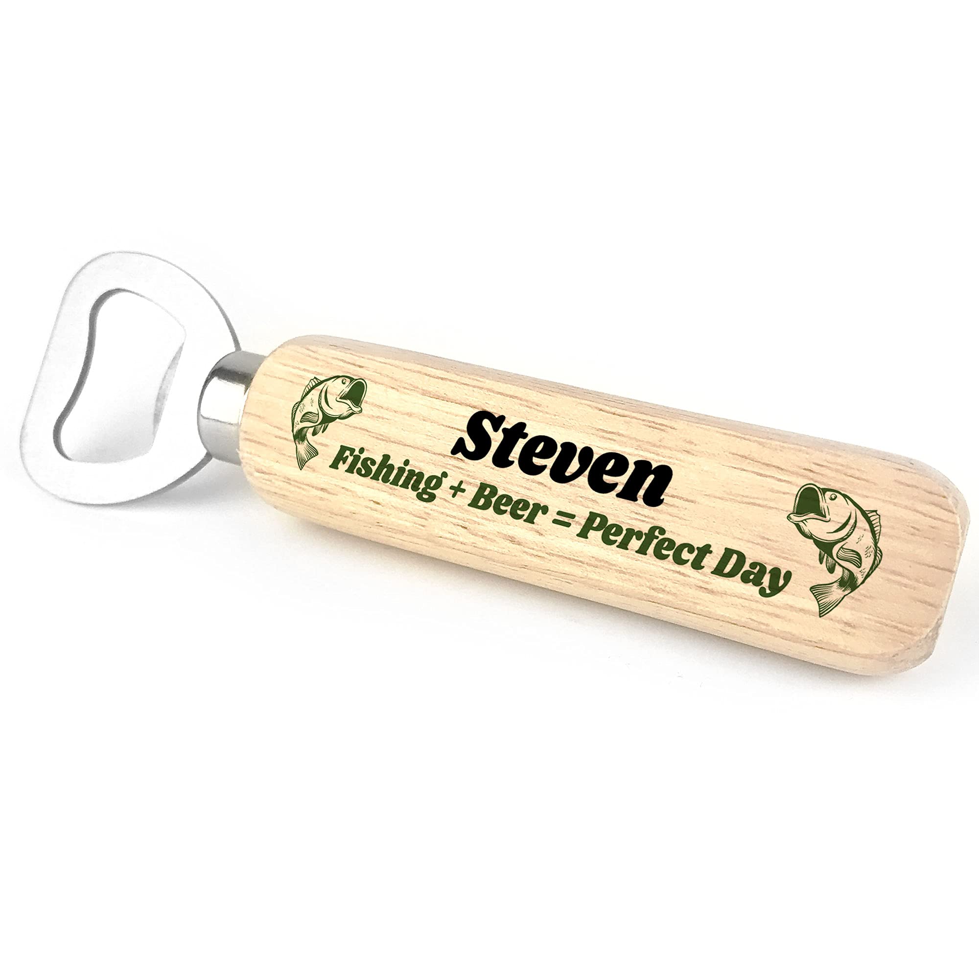Funny Fishing Gift Personalised Bottle Opener Dad Uncle Birthday Gift for Him