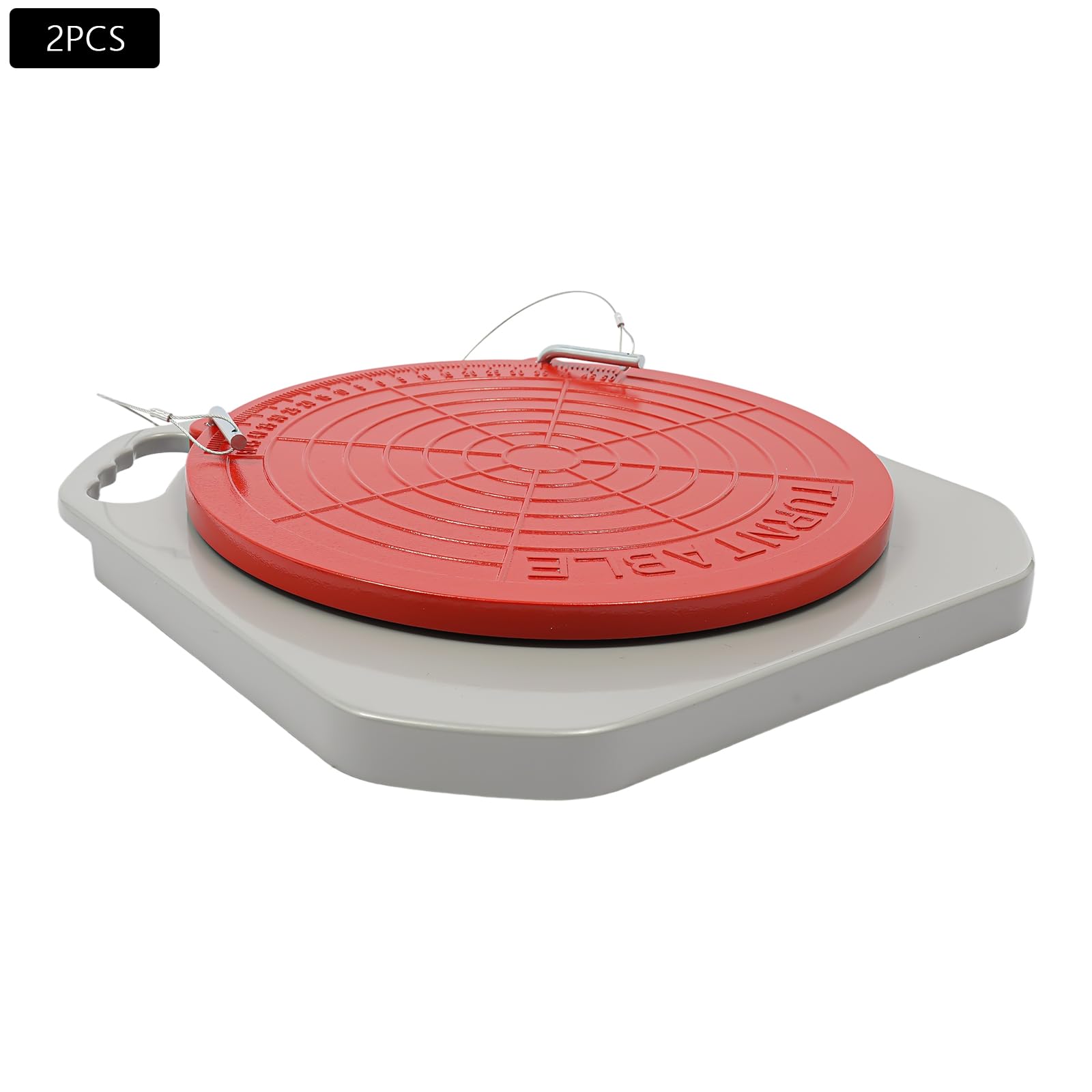 Lot de 2 plaques de réglage de la charge de l'essieu à 360° avec blocs de transition, coussinets de pression, plateau tournant spécial pour berlines, SUV, camions, fourgonnettes, véhicules utilitaires
