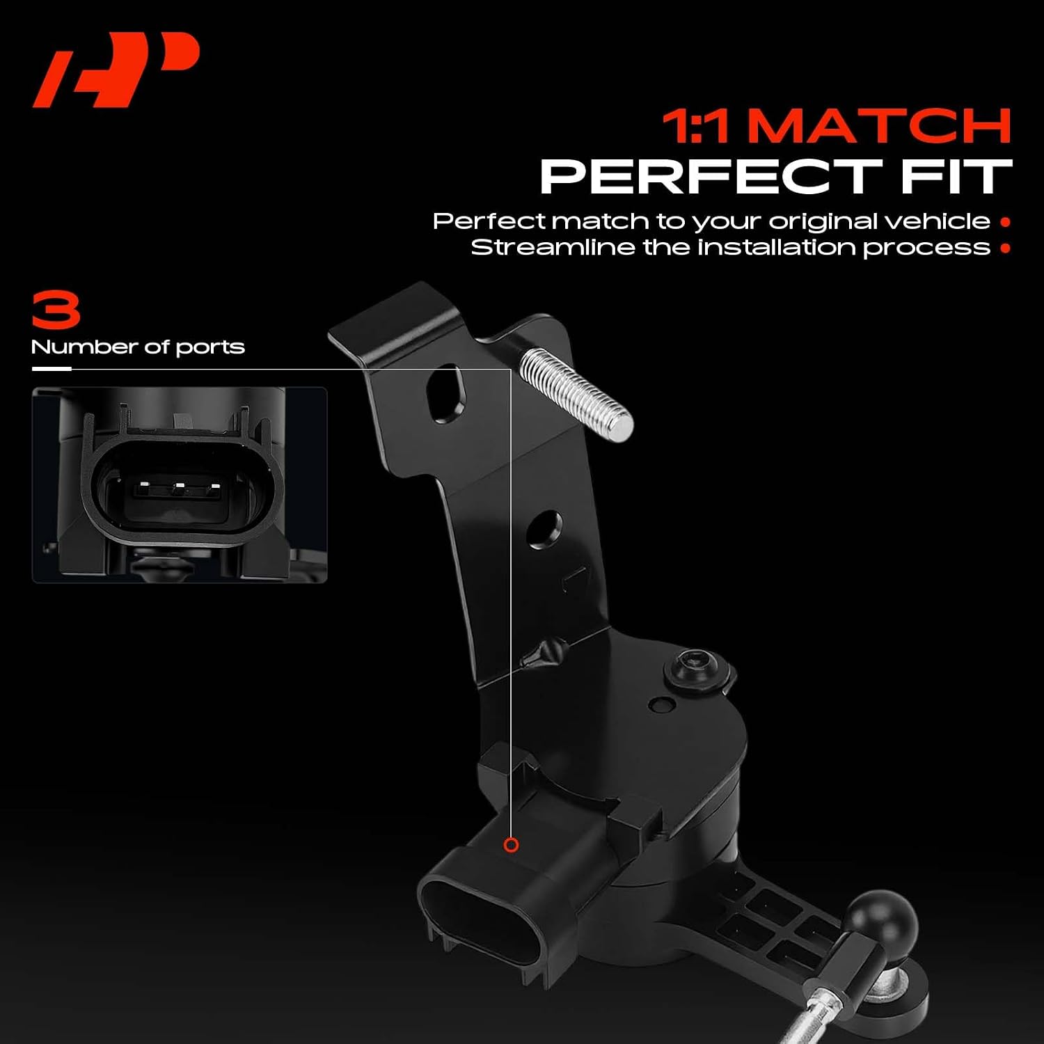 A-Premium Ride Height Level Sensor Compatible with Ram 1500 2021 2022 2023 2024 2025 2026, Front Driver Side
