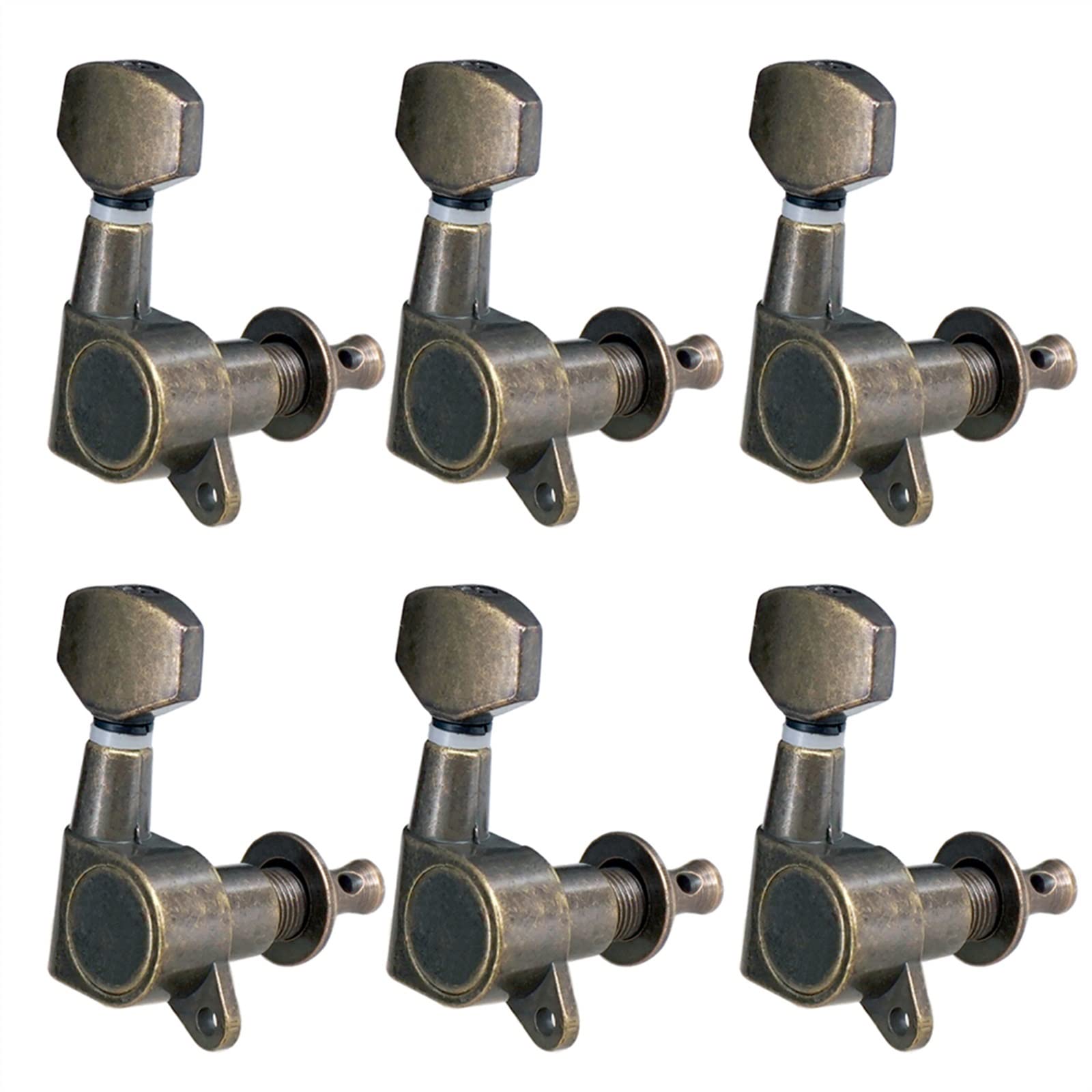 Tuner Mechaniken Knöpfe 6 Teile 6R Tuning Pegs Tuner Maschinenköpfe Für Akustische Elektrogitarren