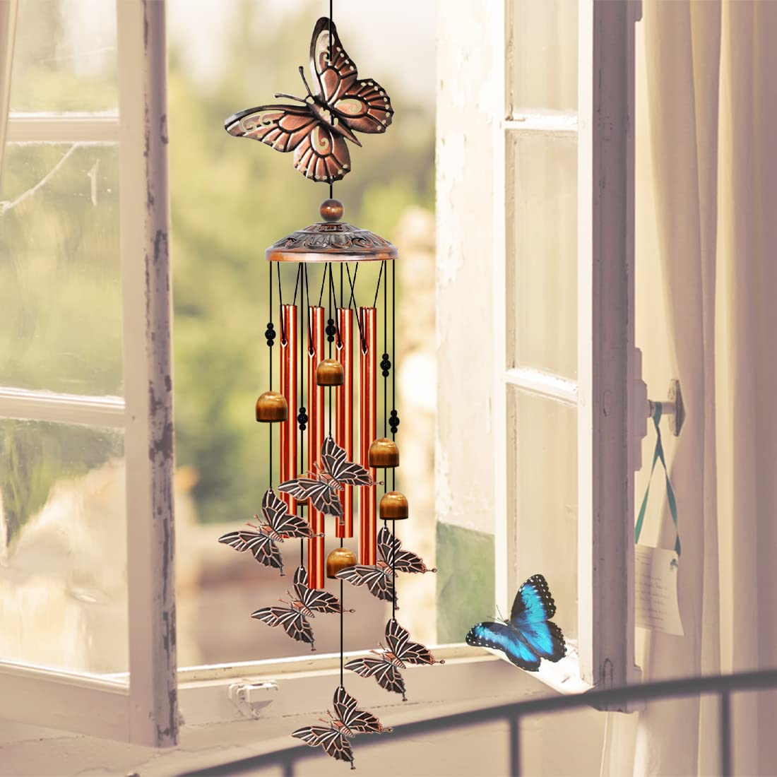 Butterfly Wind Chimes for Outside,Butterfly Gifts for Women,35 in WindChimes Outdoors,Butterfly Decor for Outside Garden Yard Patio,Butterfly Wind Chime with S Hook,Butterflies Gift for Mom Grandma : Amazon.in: Home & Kitchen