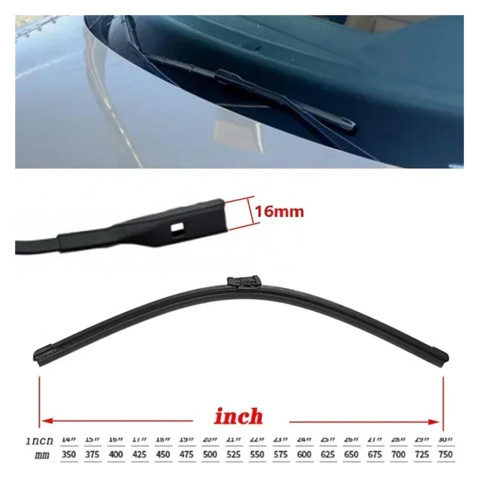 Escobillas limpiaparabrisas delanteras Para Opel Para Crossland X 2016-2023 Escobillas Limpiaparabrisas Delanteras Traseras