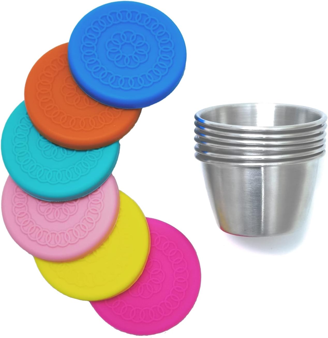 Peohud 24 Pack Salad Dressing Container to Go, 2.4 Oz Small