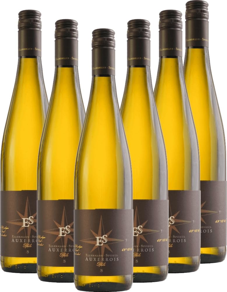 Auxerrois trocken Ellermann-Spiegel Weißwein 6 x 0,75l VINELLO - 6 x Weinpaket inkl. kostenlosem VINELLO.weinausgießer