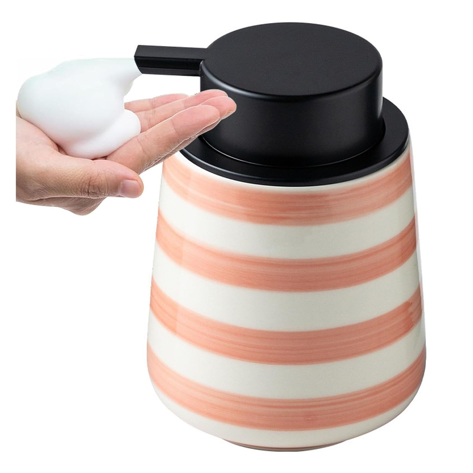 Tskiqqlq Pink Dispensing Foam Bathroom Hand Modern Refillable Dish Wash Bottle For Kitchen Decoracion Para Cocina