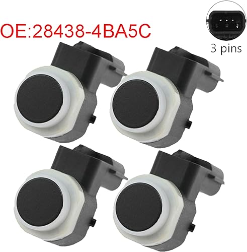 Miniatura 2 de Toiumops Sensor de aparcamiento PDC para Nissan X-Trail T32, para Infiniti Q50 Q60 QX80 QX56, 4 piezas Sensor de estacionamiento PDC 28438-4BA5C