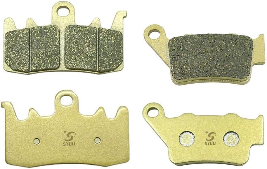 S SYUU High-Performance Motorcycle Front Rear Brake Pads Compatible with Ducati Scrambler Classic Cafe Racer Icon Full Throttle Urban Enduro 2015 2016 2017 - Low Noise, Easy Installation FA630F FA213R