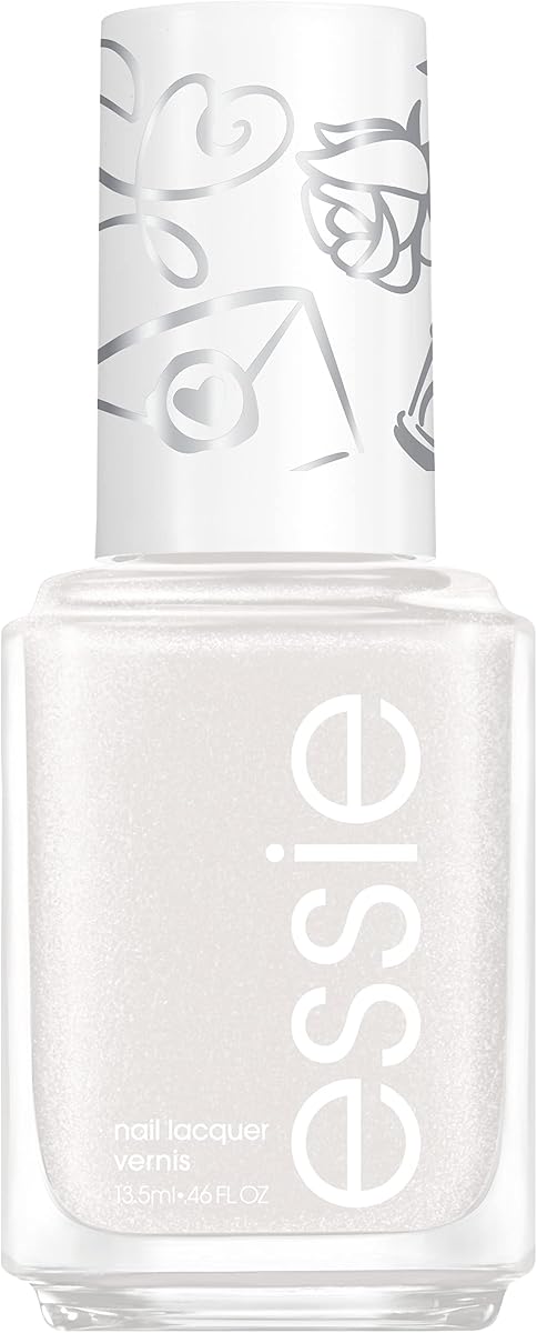 essie Vegan Nail Polish, Limited Edition Valentine's Day 2022 Collection, White, Quill You Be Mine, 0.46 Ounce