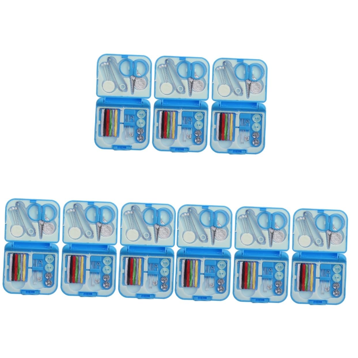SHINEOFI Kit Cucito Portatile Strumenti Per Cucire Con Aghi Filo e Accessori Essenziali Per Riparazioni Veloci e Emergenti Per Viaggi e Uso Quotidiano Facile Da Trasportare e Organizzare