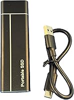 Vista 1 de Disco duro externo SSD portátil, negro, M.2, Tipo-C USB 3.1, almacenamiento de 4 TB, compatible con Windows, negro