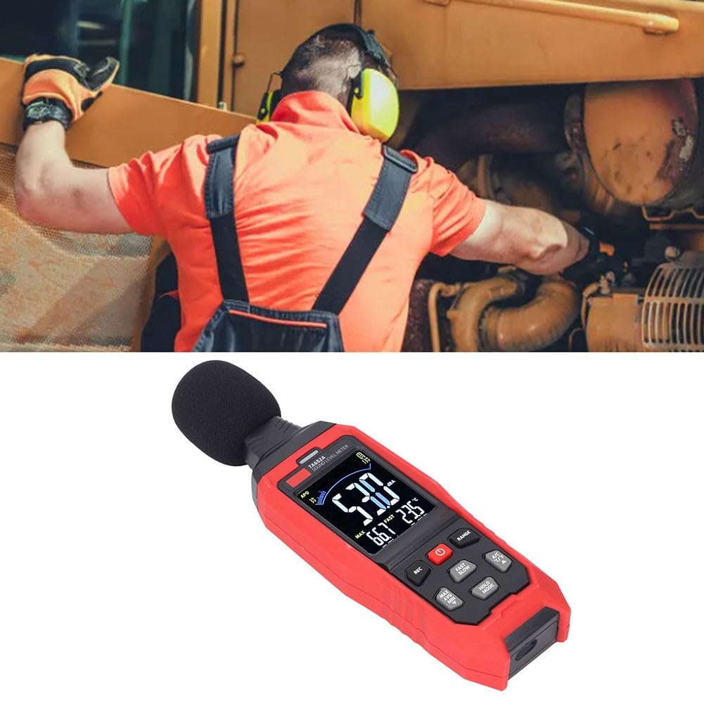 FACAIIO Detector de ruido portátil TA652A, medidor digital de nivel de
