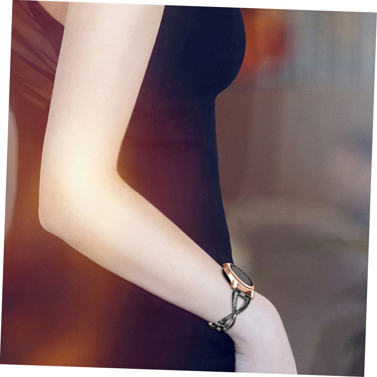 Correa De Pulsera Banda Correa De Reloj Mirar Black