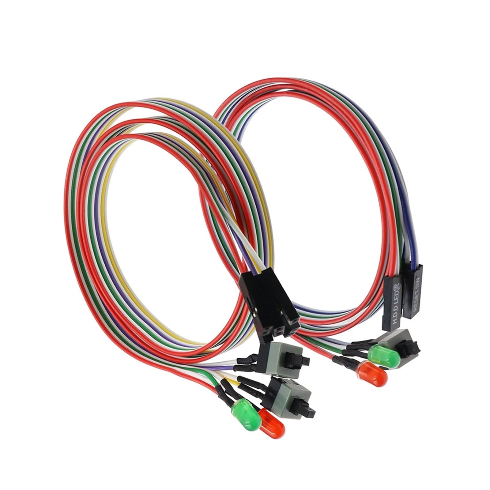 Connexion de câble d'alimentation PC cassé bouton de remplacement avec LED - 8