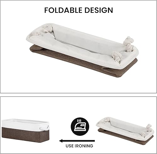 Miniatura 3 de DULLEMELO Cesta de almacenamiento de papel higiénico, cesta de papel higiénico para la parte posterior del inodoro, cesta de almacenamiento de baño